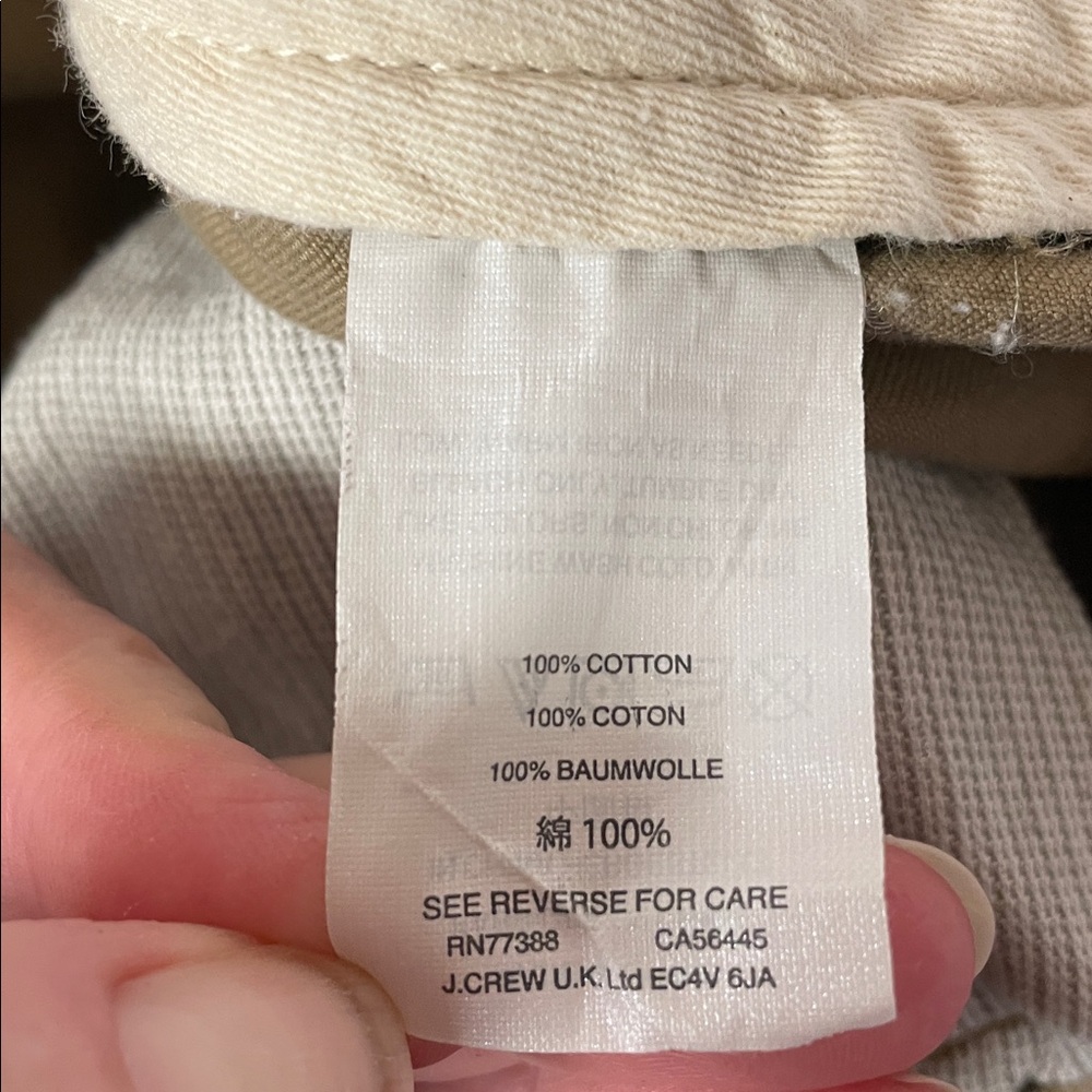 J. Crew broken in tan khaki casual work pants men’s size 36X34 - Picture 11 of 16